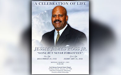 Jessie James Ross Jr. 1956-2021
