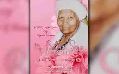 Billie Sue Merchant 1925 – 2021