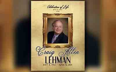 Craig Allen Lehman 1942 – 2021