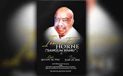 Isaac Horne Sangum 1942-2021
