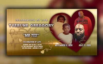 Tyerune Greggory Blocker Sr. 1976 – 2021