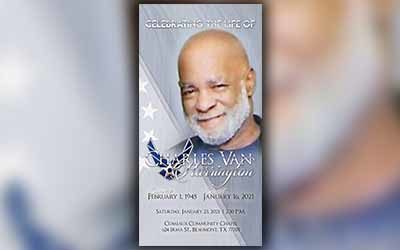 Charles Van Harrington 1945-2021
