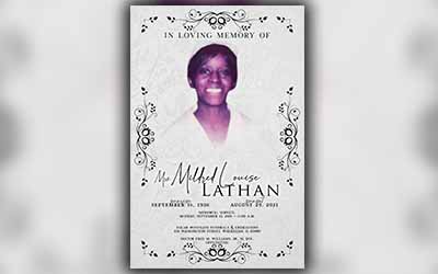 Mildred Louise Lathan 1936-2021