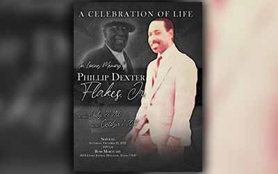 Phillip Dexter Flakes Jr. 1940-2021
