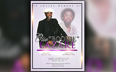 Otis Lazare 1952 – 2021