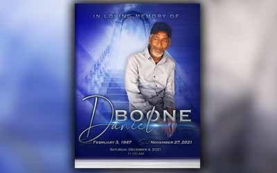 Daniel Boone 1947-2021