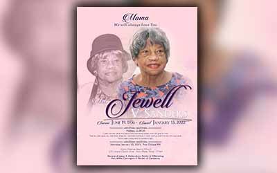 Jewel Sanders 1936-2022