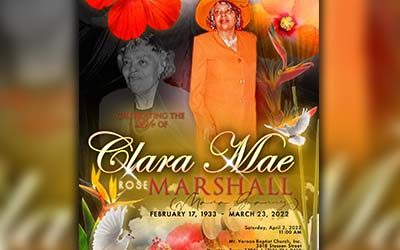 Clara Mae Marshall 1933-2022