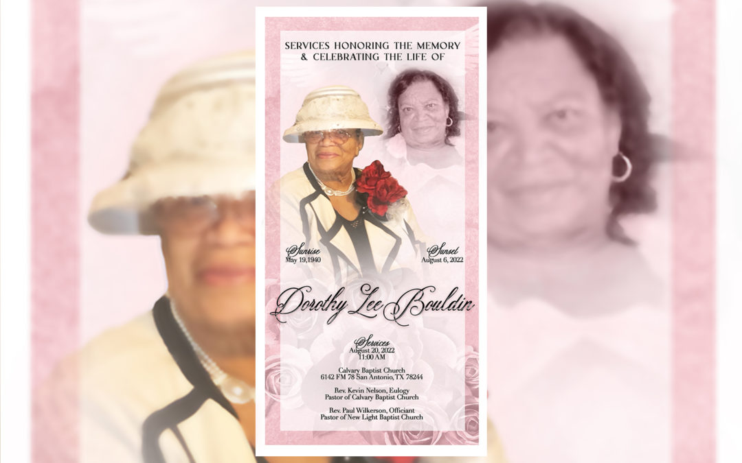 Dorothy Lee Bouldin 1940 – 2022