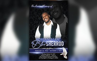 Adrian Sherrod 1966 – 2022