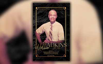 Willie Adkins 1960 -2022