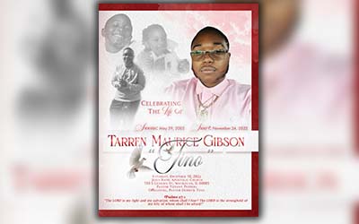 Tarren Maurice Gibson 2002 – 2022