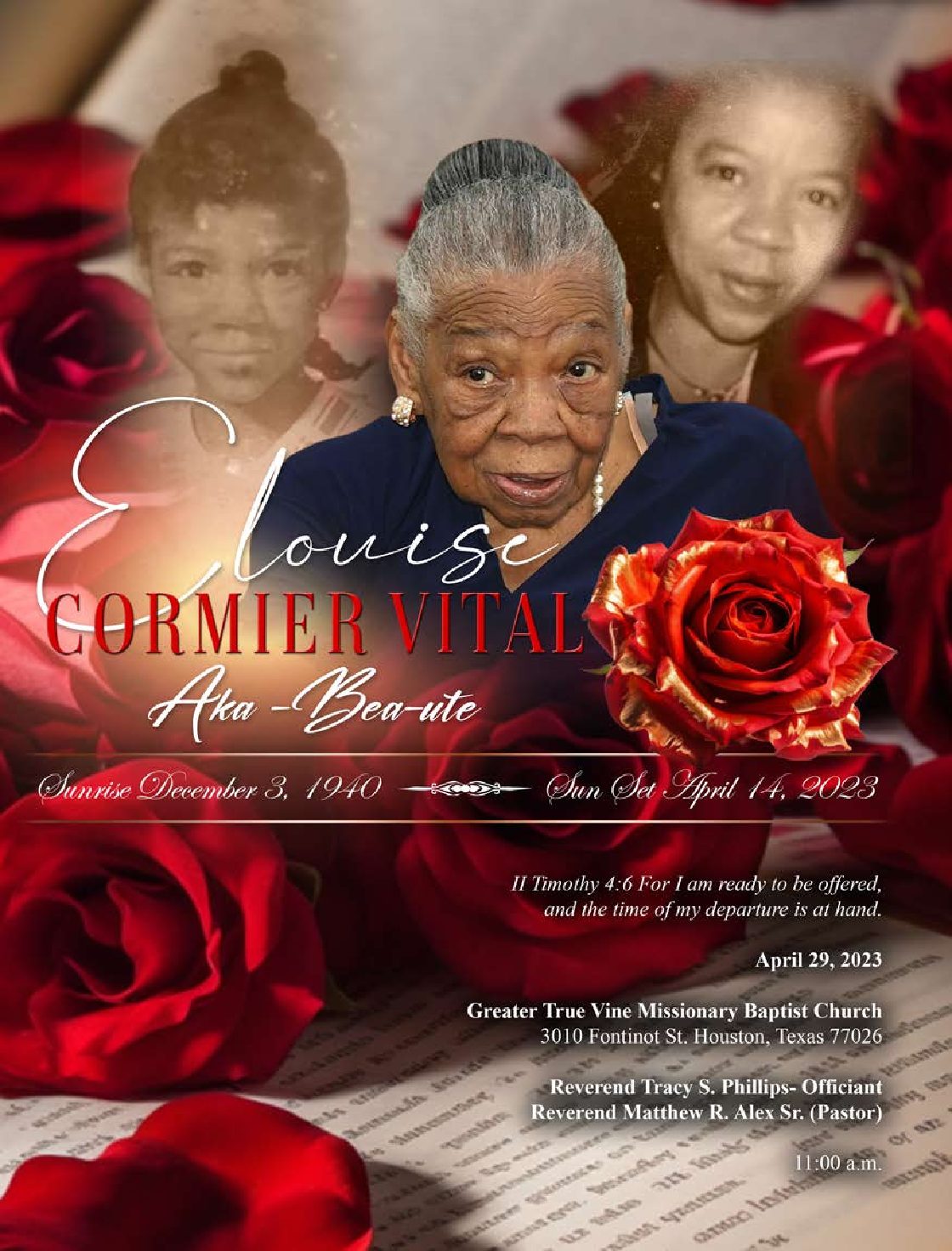 Elouise Cormier Vital 1940-2023