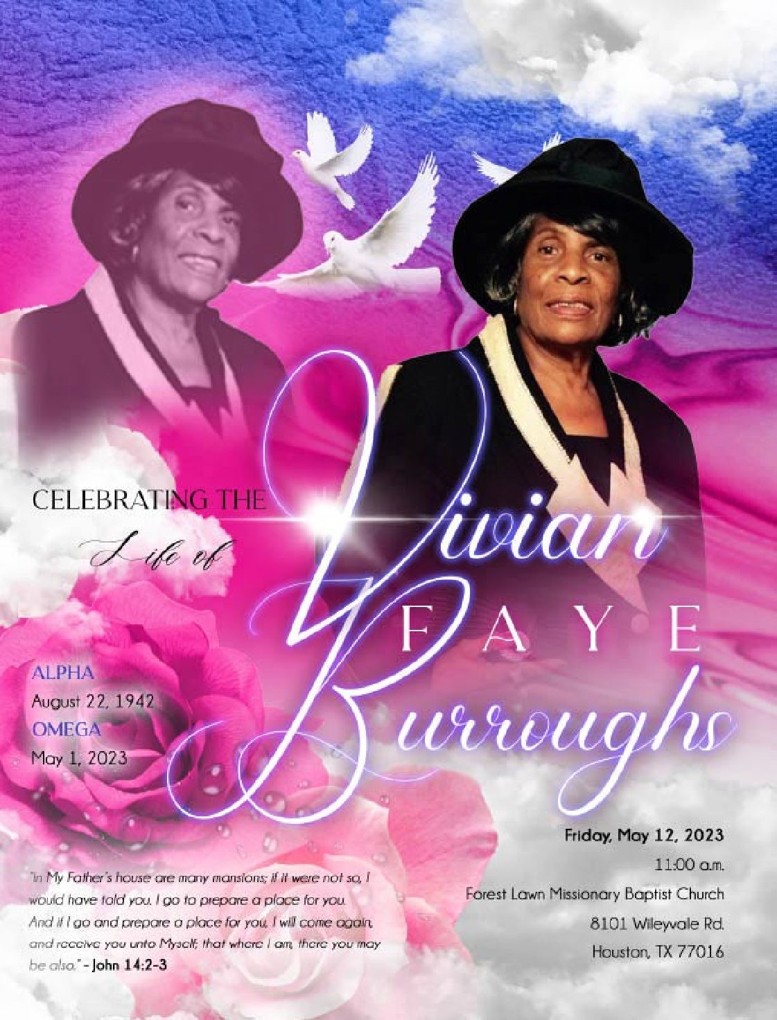 Vivian Faye Burroughs 1942-2023