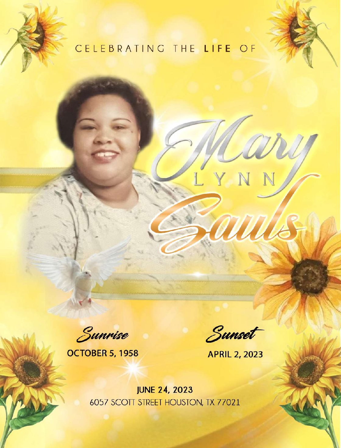 Mary Lynn Sauls 1958 – 2023