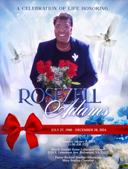 Rosezell Adams 1940 – 2024