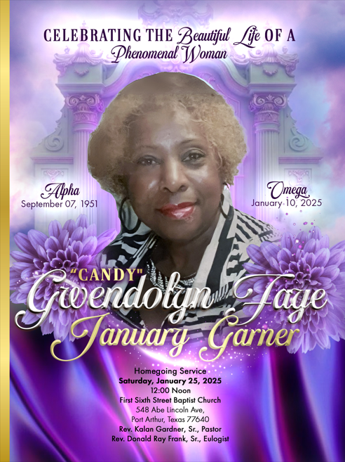 Gwendolyn Faye January Garner 1951-2025