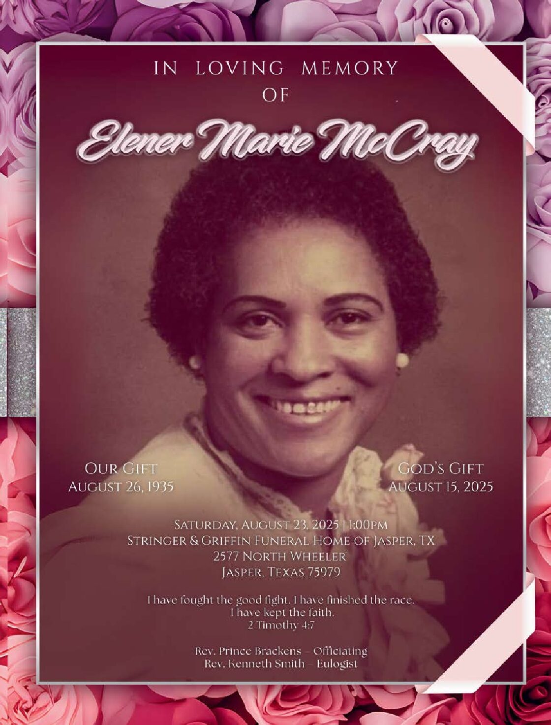 Elener Marie McCray 1935 – 2025