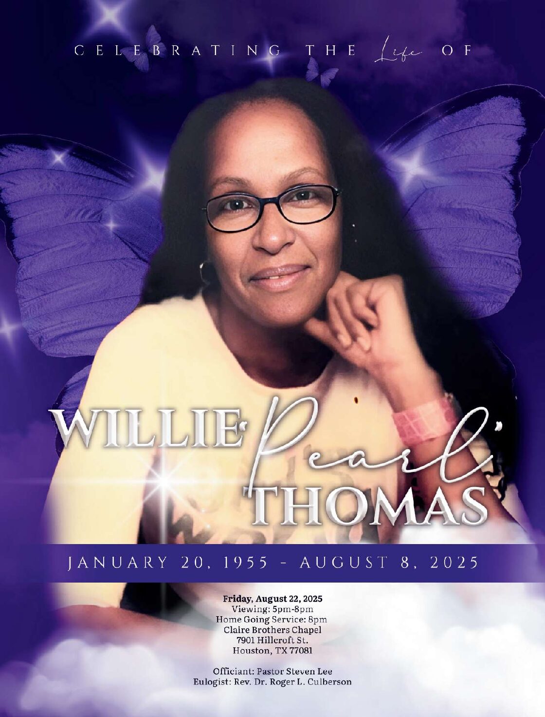Willie Pearl Thomas 1955 – 2025
