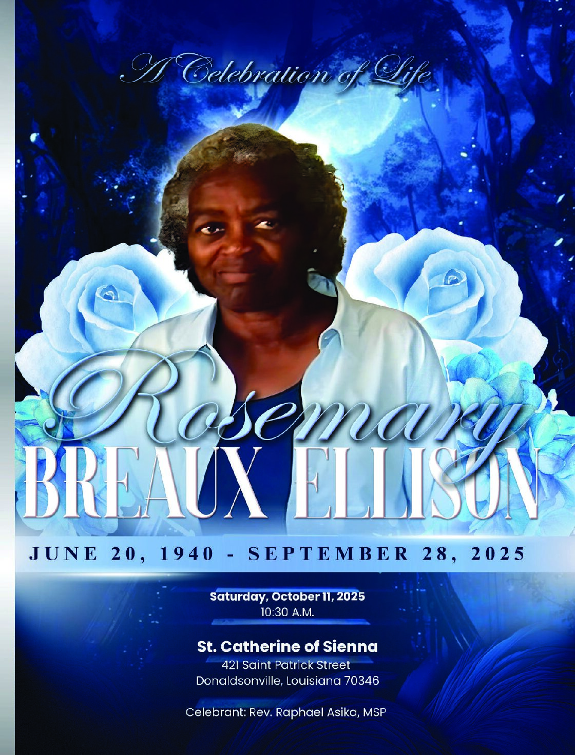 Rosemary “Rosie” Breaux Ellison 1940-2025