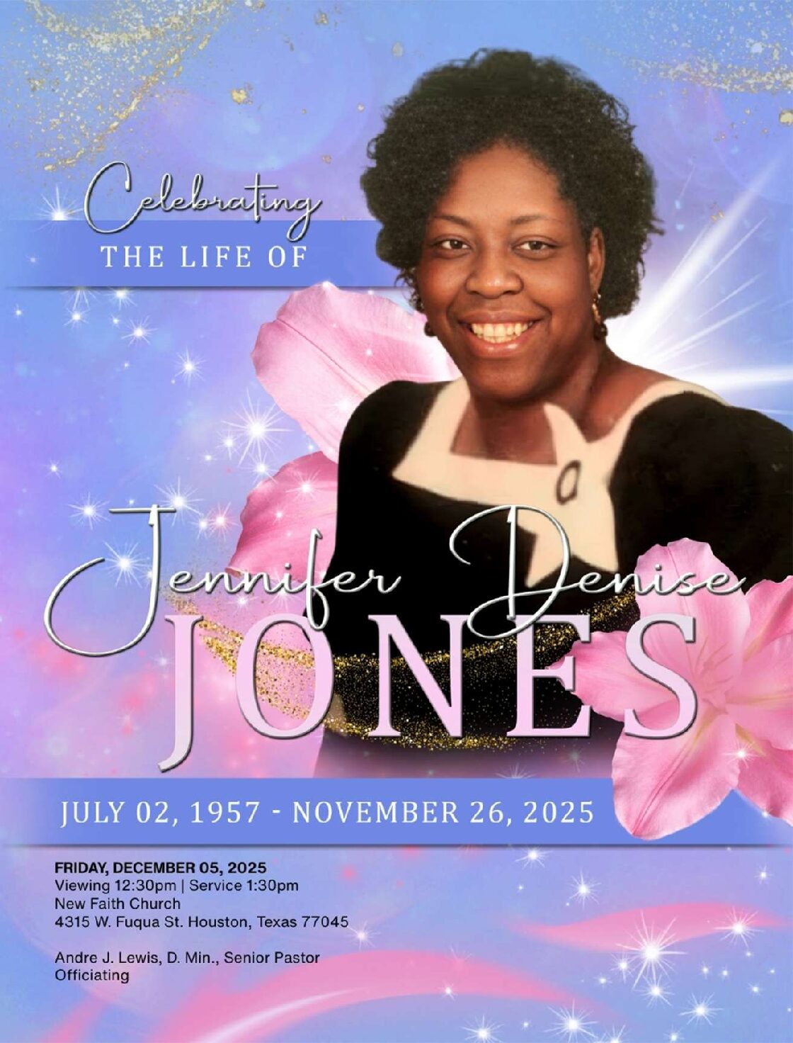 Jennifer Denise Jones 1957-2025