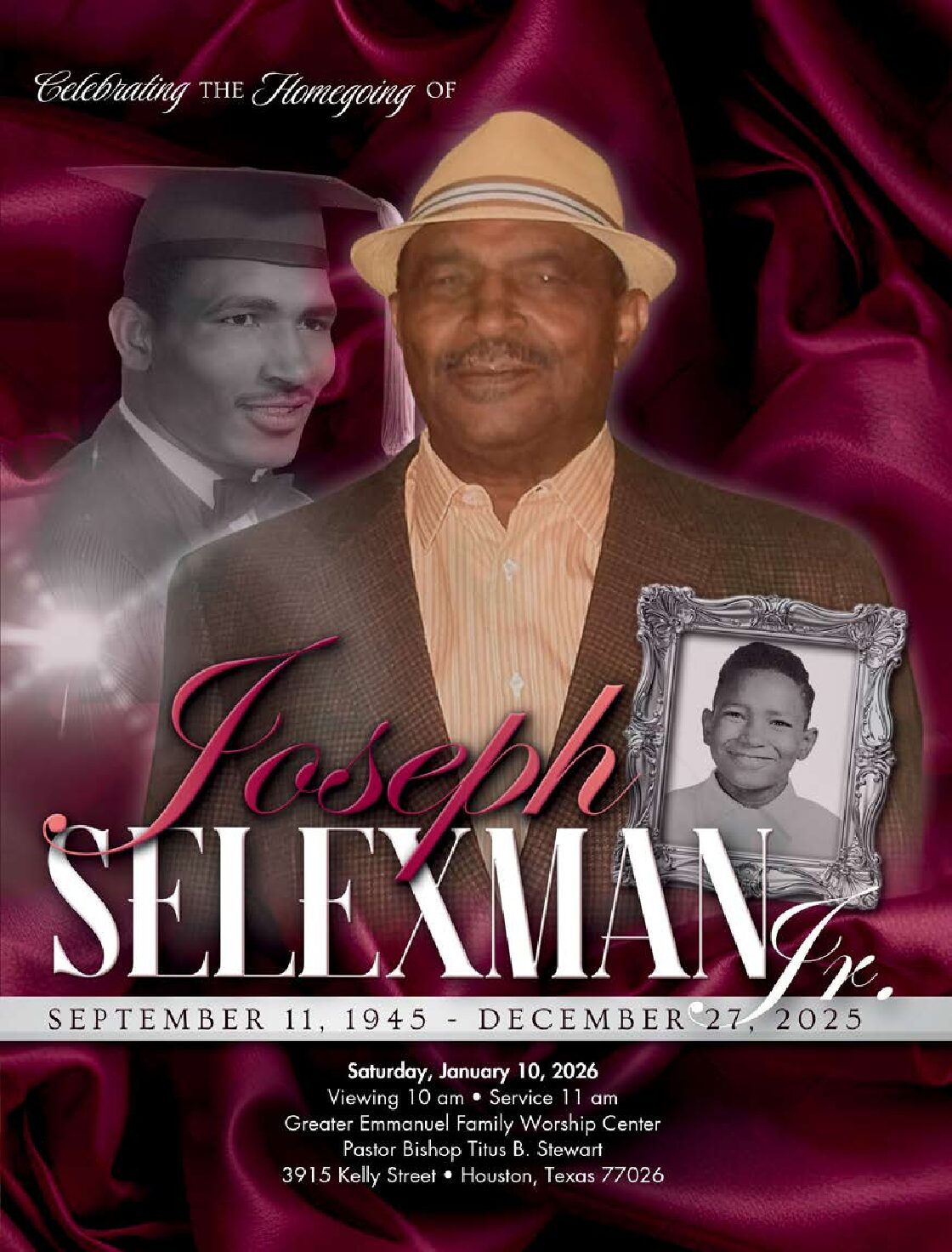 Joseph Selexman Jr. 1945-2025