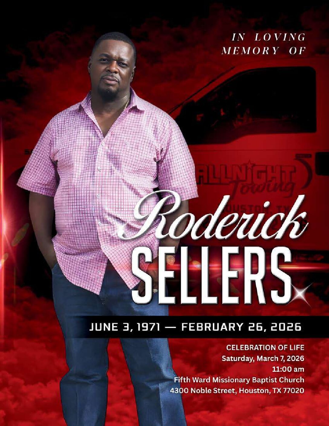 Roderick Sellers 1971 – 2026