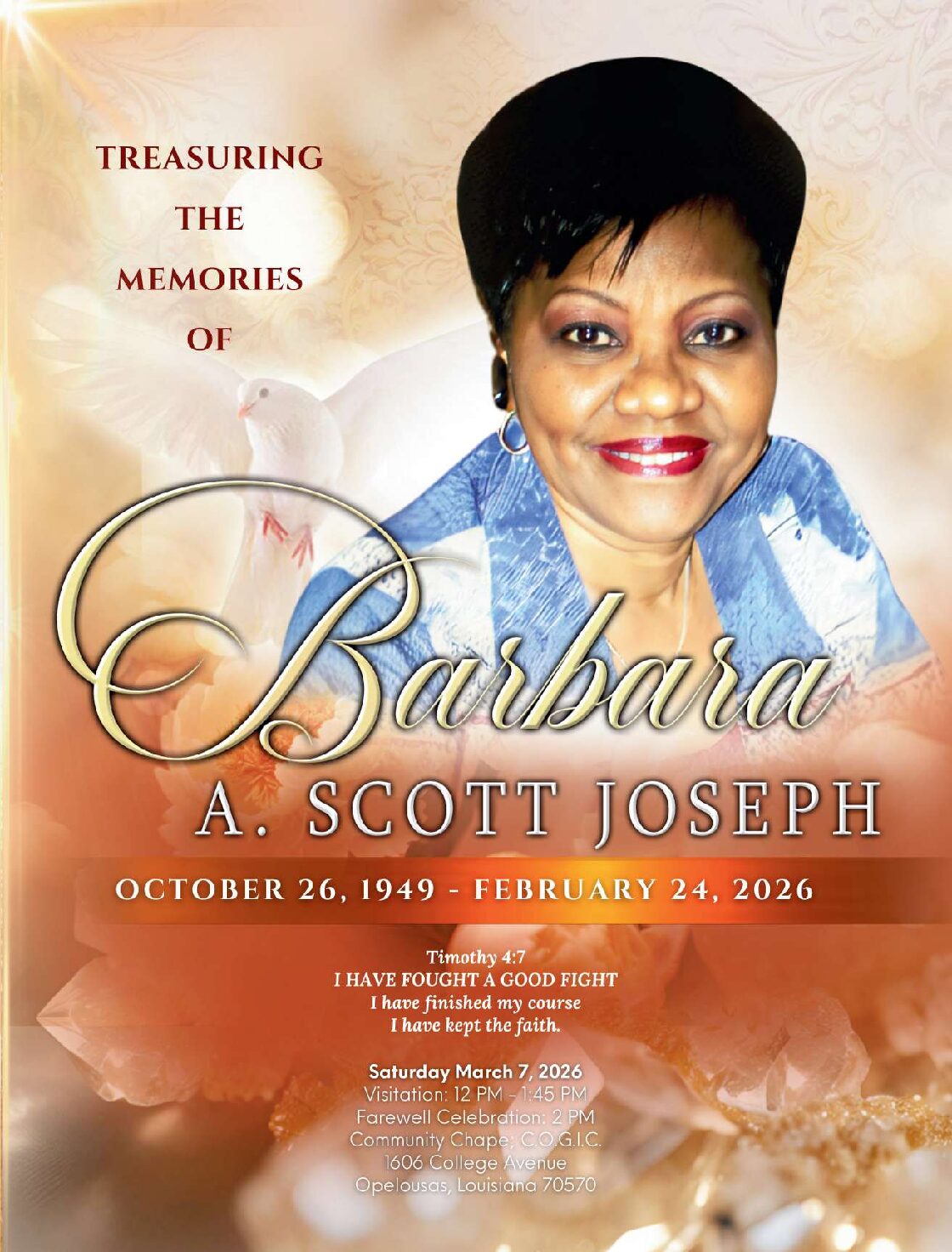 Barbara A. Scott Johnson 1949 – 2026