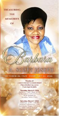 Barbara A. Scott Johnson 1949 – 2026