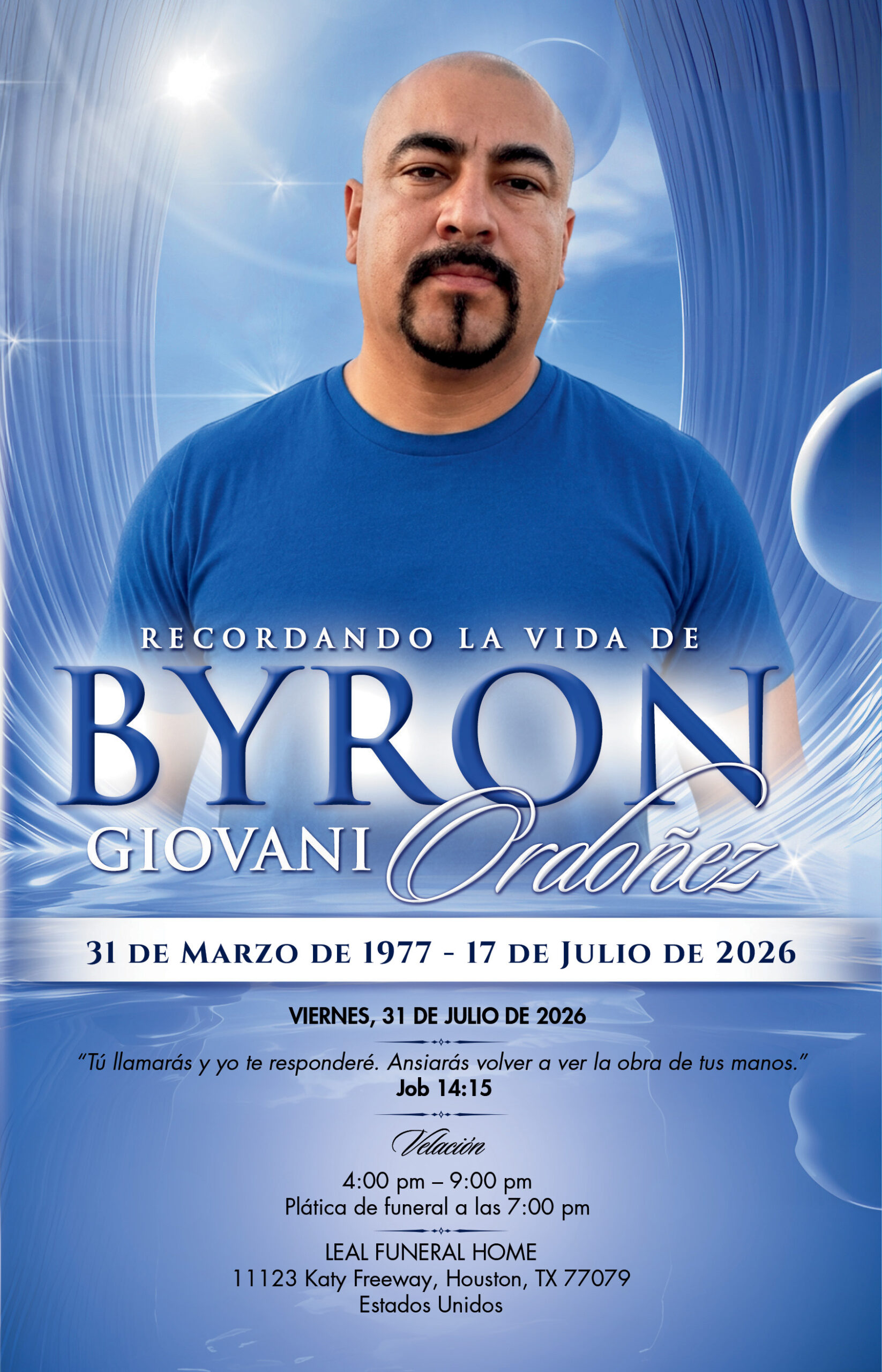 Byron Giovani Ordoñez 1977-2026