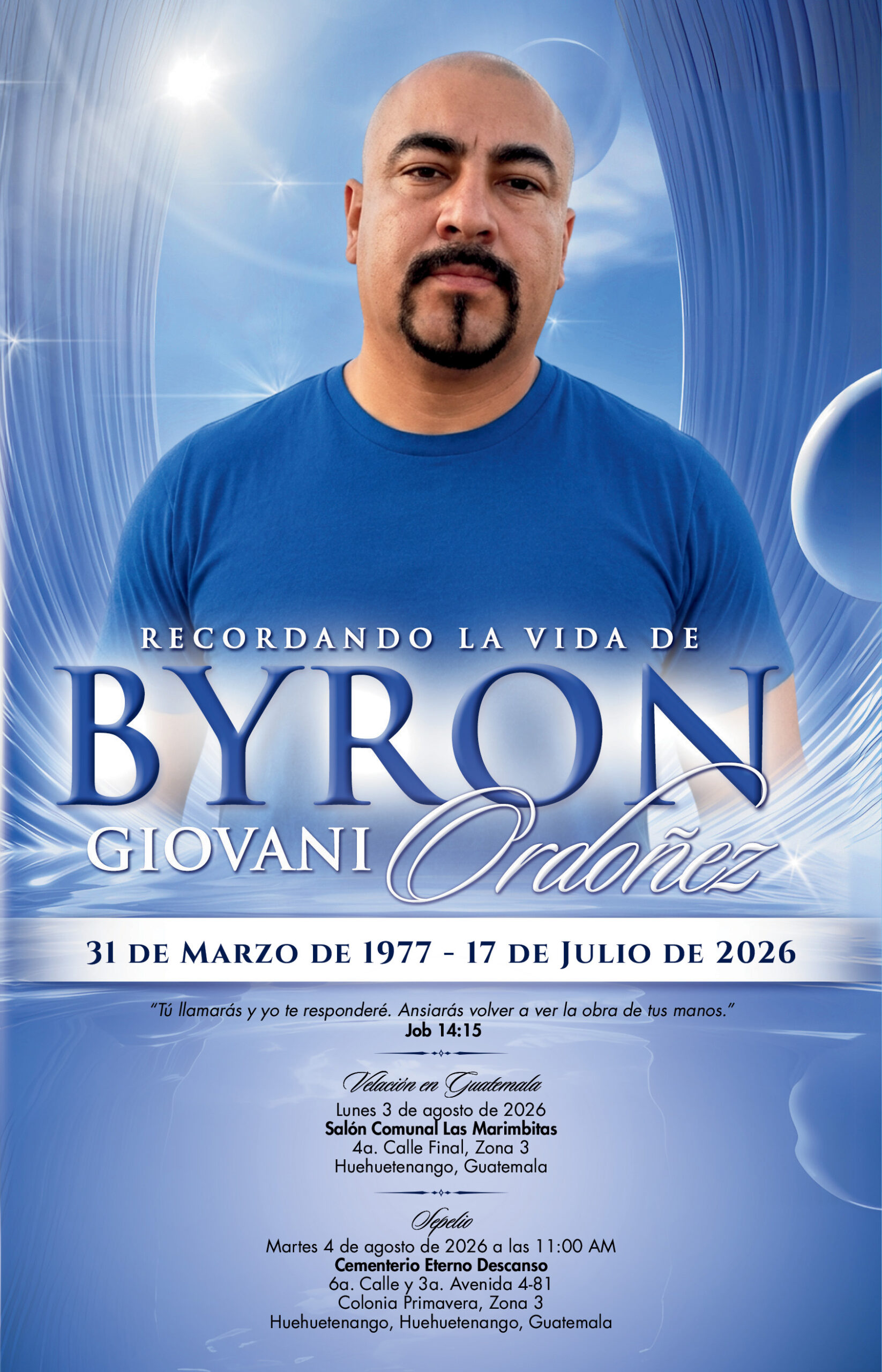 Byron Giovani Ordoñez 1977-2026